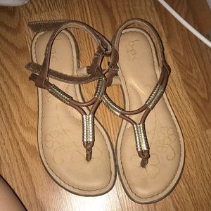 Tan sandals